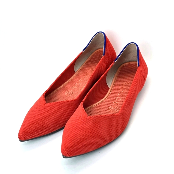 ROTHY'S Poppy Red Flats 6.5 - Picture 3 of 8